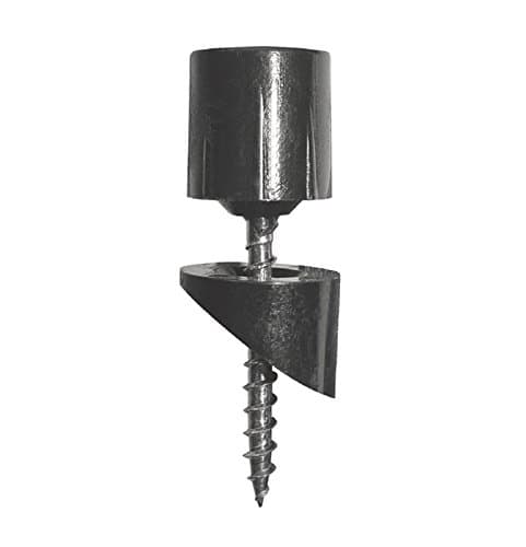 Nuvo Iron SMSRA Surface Mount Stair Connector for 3/4" Pack installs one 10 Pack of Round balusters Railing Adapter, Black