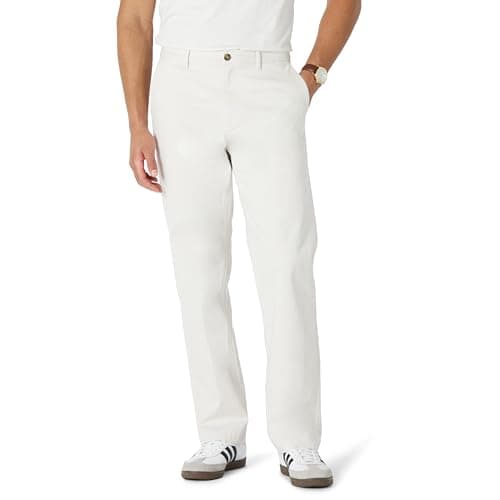 Amazon Essentials Men's Relaxed-Fit Cotton Chino Pant, Stone, 30Wx32L