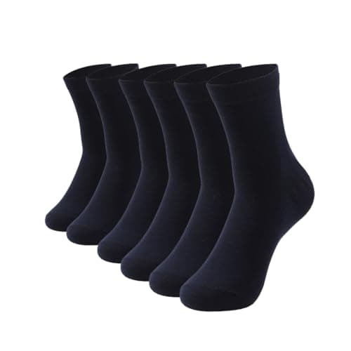HHX YONLEE Dark Blue Quarter Mini Crew Socks for Men Size 10-13