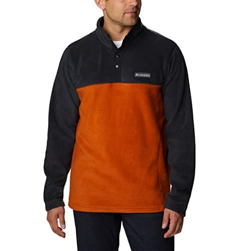 Columbia Men's Steens Mountain Half Snap, Warm Copper/Black, X-Large