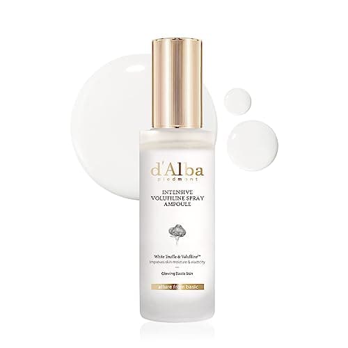 d'alba Piedmont Intensive Vegan Volufiline Spray Ampoule, Milky Spray Serum, Skin Firming, Premium Elasticity Care Treatment, 50,000ppm Volufiline Ampoule (1.69 fl.oz)