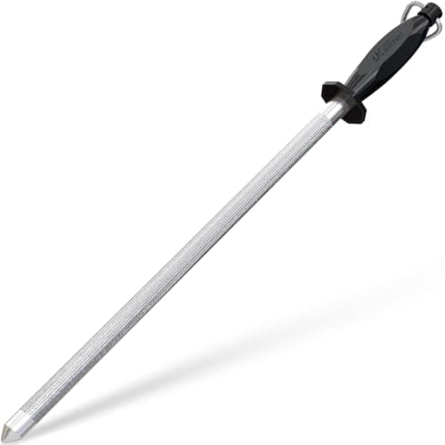 Utopia Kitchen Knife Sharpener Rod 12 Inch Honing Rod for Sharpening