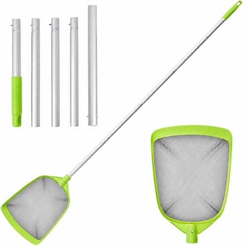 Sepetrel Pool Skimmer Net- Total Length 72 inches Rake with Pole,Accessories for Cleaning Inground/Above Ground Swimming Pool, Pond,Spa and Hot Tub Leaf Debris