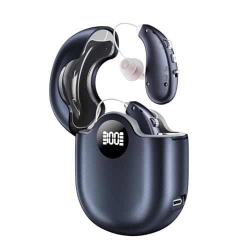 Villear OTC Hearing Aids for Seniors 80Hrs Rechargeable Invisible Amplifier