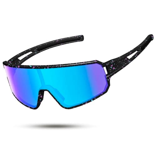SPOSUNE Polarized Cycling Glasses for Men Women, UV400 Bike Sunglasses - Sport Eyewear for Bicycle Baseball Running MTB