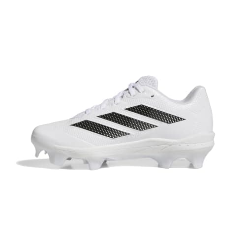 adidas Women's Adizero Instinct 2.0 TPU TD Softball, White/Black/Black, 12