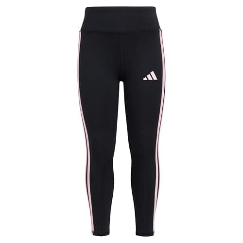 Adidas Girls' AEROREADY Performance Long Tights, Black Multi Pink, 6X