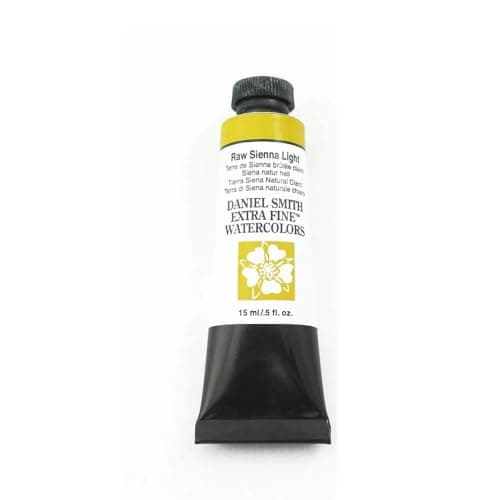 Daniel Smith Extra Fine Watercolor Paint, 15ml Tube, Raw Sienna Light, 284600233
