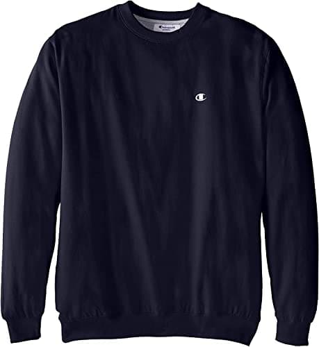 Champion Big and Tall Sweatshirts for Men – Men Crewneck Sweatshirt Big and Tall Navy