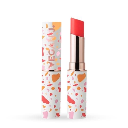 Vegan J. Lip Balm – Long-Lasting Hydration with Natural Color – Korean Beauty, Oasis Plant Complex, Silicone-Free, Vegan & Cruelty-Free Lip Care (005 Ruby Red)