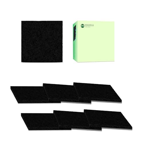 4.5inch Charcoal Filters for Kitchen Compost Bin Replacement Filter, Fiber