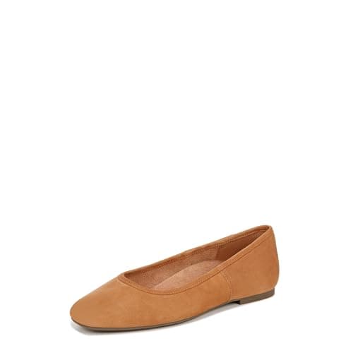 Vionic Womens Orinda Ballet Flat Camel Suede 7.5 M