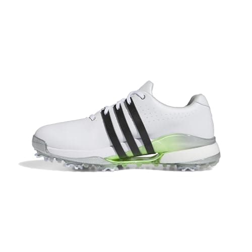 adidas Women's Tour360 24 Golf Shoes, Footwear White/Core Black/Green Spark, 5.5