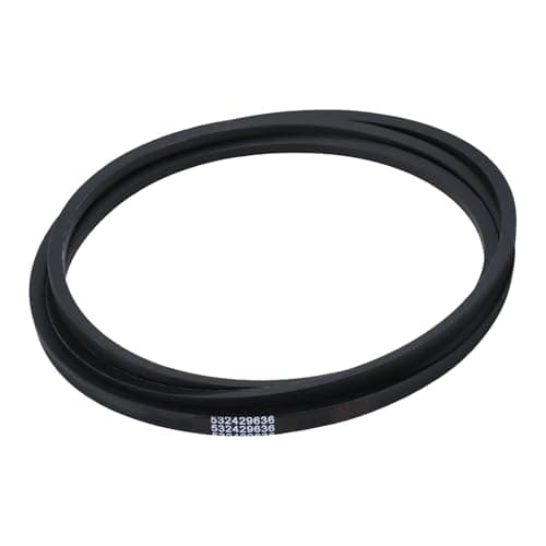 429636 197253 Mower Deck Belt Fit for 42 Inch Deck Husqvarna Craftsman AYP Poulan 532429636 532197253 598559101 592855001 PP19A42 YTA18542 (1/2" x 101")