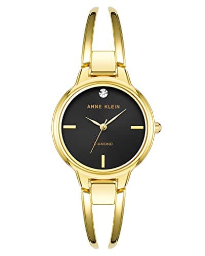 Anne Klein Women's Genuine Diamond Dial Bangle Watch