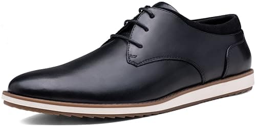Jousen Mens Dress Shoes Casual Oxfords 9061A Black 10.5