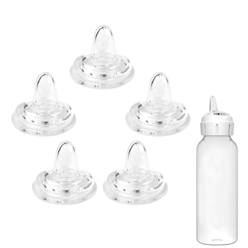 CERCGVEL Spout Nipples Compatible with Dr. Brown's Narrow Bottles (5 Pack)