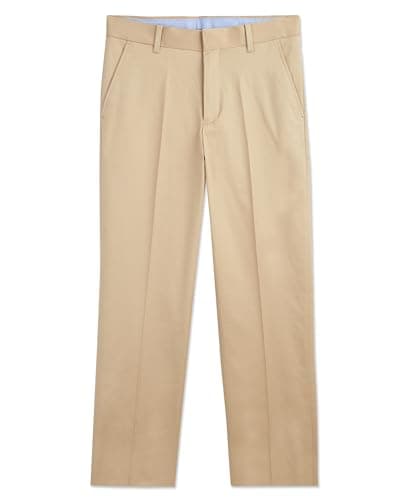 Tommy Hilfiger Boy's Fine Twill Pants (Big Kids) Medium Khaki 14 Big Kids