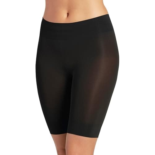 Jockey Women's Shapewear Skimmies Seamfree Ultralight Smoothing Cooling No-Chafe Slipshort, Black, XL