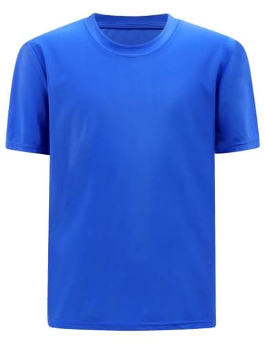 Lovekider Youth Boys Royal Blue Quick Dry Sports Shirt, Size 13-14