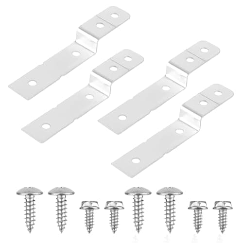 4pcs Dishwasher Side Mounting Brackets for Electrolux & Frigidaire, Dishwasher Install Mount Bracket Clip Kit DWBRACKIT1 Replaces AP5645425 PS4705063 154477201 154806601 154806602 2691713