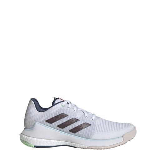 Adidas Women's Crazyflight, White/Aurora Metallic/Bright Red, 14.5