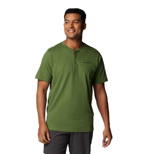 Columbia Men's Landroamer Short Sleeve Henley II, Canteen, Small