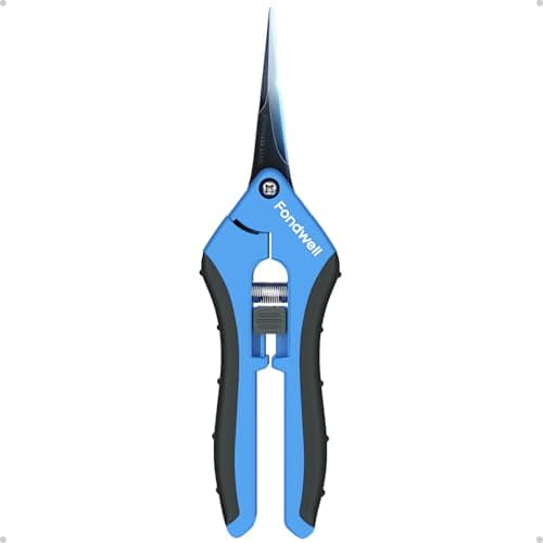 Fondwell 6.5" Trimming Scissors Garden Snips: Small Pruning Shears with Non-Stick Sharp Blade - Ideal for Precise Cutting and Shaping