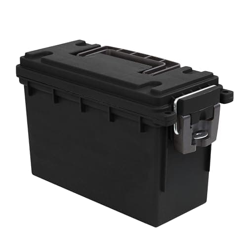 Sheffield 12629 Ammo Storage Box, .30 Cal Field Boxes, Lockable Storage Box with Handle, Secures Hunting Gear, Supplies, and Bullets, Made in USA
