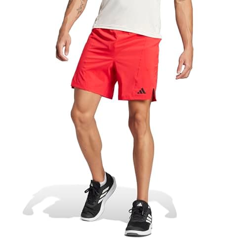 adidas Men's Designed for Training Workout Shorts, Pure Ruby, 3X-Large/7" Inseam