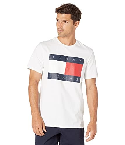 Tommy Jeans Short Sleeve Logo T Shirt Bright White