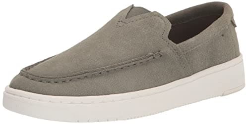 TOMS TRVL LITE Loafer Dress Casual Vetiver Grey Suede 8 D (M)