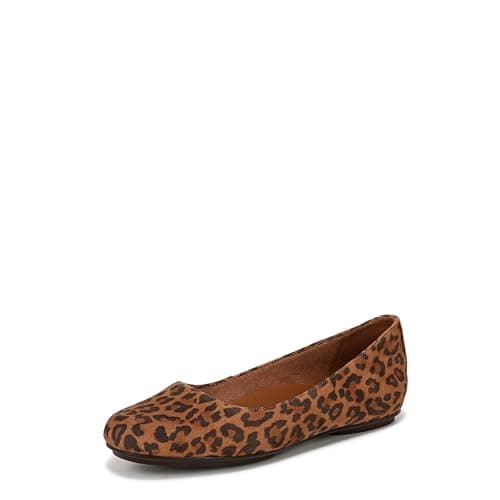 Naturalizer Women's Maxwell Ballet Flat Cheetah Print Suede 6 W