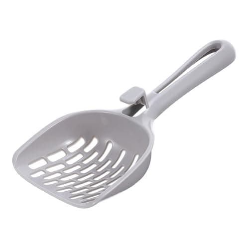 FNANJWQ Cat Litter Scoop Non Stick Cat Sifting Litter Scoop Shovel with Hook Kitty Scooper Easy Sifting with 8-Shaped Hole Design for Box Clumping Crystal Litters Pellets