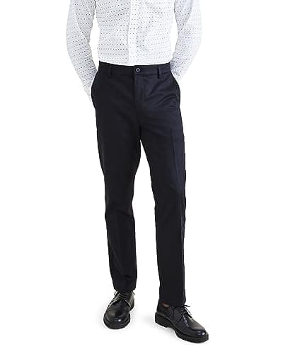 Dockers® Men's Signature Khaki Slim Fit Iron Free with Stain Defender®, Beautiful Black, 34W x 34L