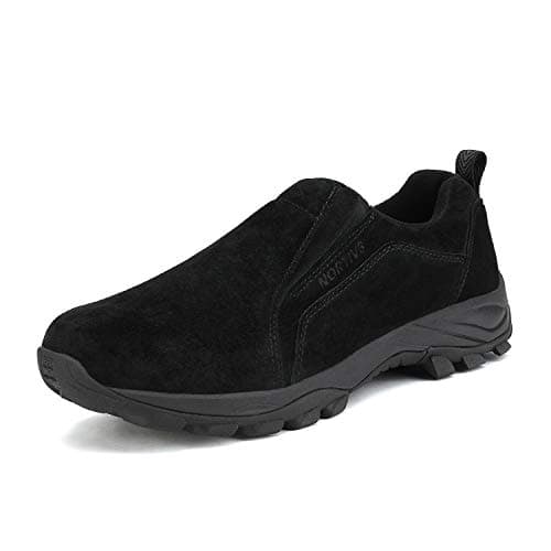 NORTIV 8 Men's Jungle Moc Slip On Loafer Walking Shoes JS19007M Black Size 8 M US