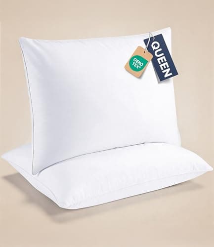 CGK Linens Queen Pillows Set of 2 - Bed Pillows for Sleeping - 20" x 30"