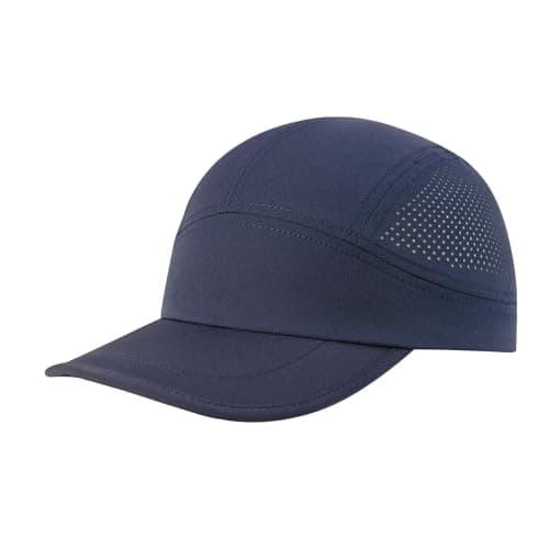 FEINION Men Quick Dry Lightweight Running Sports Sun Cap (Navy)