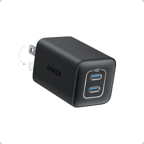 Anker Nano Phone Charger,47W Max 2-Port GaN Fast Charger USB C