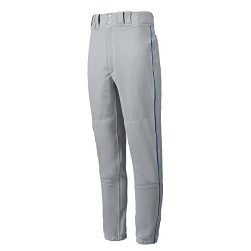 Mizuno mens Premier Piped Pant, White-royal, Small US