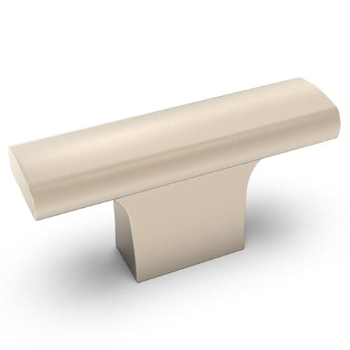 KOMOTIA 10 Pack Champagne Bronze Kitchen Cabinet Knobs Silver Kitchen Hardware Cupboard Knobs Drawer Drawers