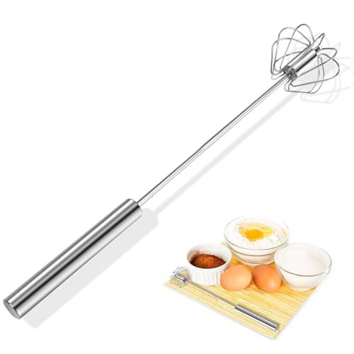 Stainless Steel Egg Whisk, 14 Inch Hand Mixer Whisk, Upgraded Semi-automatic Whisk, Ideal For Blending, Whisking, Baking tool, Beating Eggs, Butter & Milk, Suitable For Home Kitchen Use.