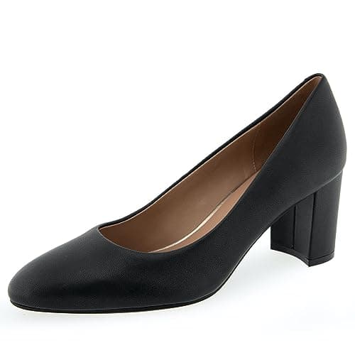 Aerosoles Betsy High Heeled Pump, Black Leather, 5M