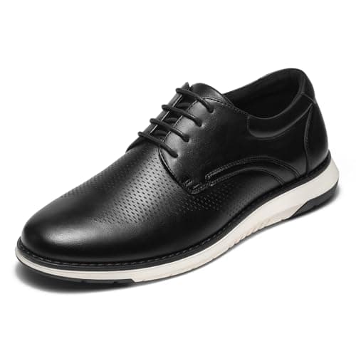 HEEZ Men's Dress Sneakers Casual Dress Shoes for Men Comfortable Oxford