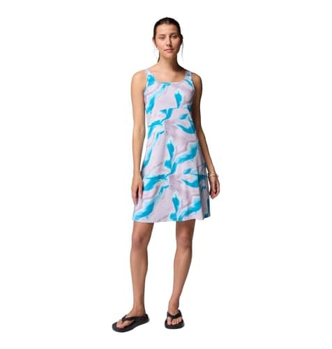 Columbia Womens PFG Freezer III Sun Dress, Lavender Pearl Heatmap, Large