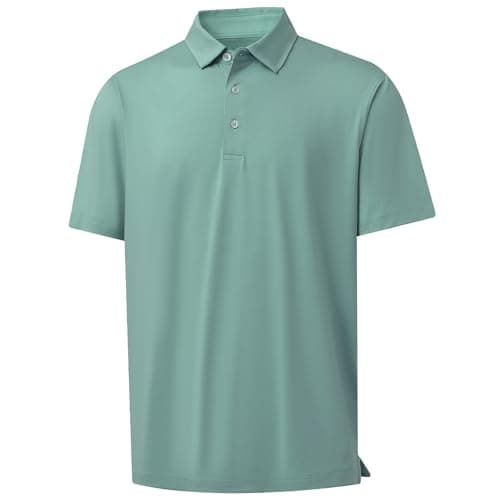 M MAELREG Mens Golf Shirts Short Sleeve Performance Lightweight Breathable Collared Dry Fit Polo Shirts for Men