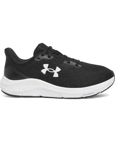 Under Armour Women's Charged Pursuit 4, (001) Black/Black/White, 9, US