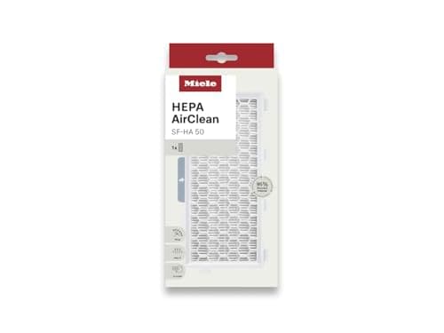 Miele Genuine HEPA AirClean Filter SF-HA 50 for Miele Guard M1, L1, Complete C2, C3 & Compact C1, C2 Vacuum Cleaners, Great for Allergy Sufferers