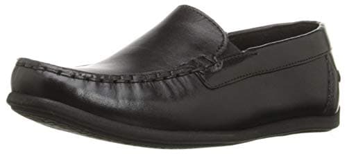 Florsheim Jasper Venetian Jr Boys' Toddler-Youth Slip On, 10 W US Toddler, Black