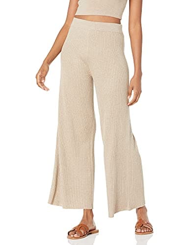 The Drop Women's Catalina Pull-On Rib Sweater Pant, Heather Brown, XXS